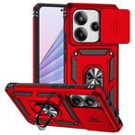 For Xiaomi Redmi Note 14 4G (163.25mm) Case PC + TPU Phone Cover with Lens Protection Kickstand