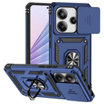 For Xiaomi Redmi Note 14 4G (163.25mm) Case PC + TPU Phone Cover with Lens Protection Kickstand