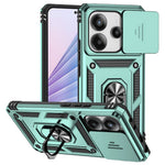 For Xiaomi Redmi Note 14 4G (163.25mm) Case PC + TPU Phone Cover with Lens Protection Kickstand