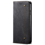 For Xiaomi 15 Ultra Case Jeans Cloth Texture Anti-Scratch Leather Stand Phone Cover