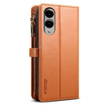 ESEBLE Galaxy Series For Samsung Galaxy S25 Edge Case Leather Zipper Phone Cover RFID Blocking