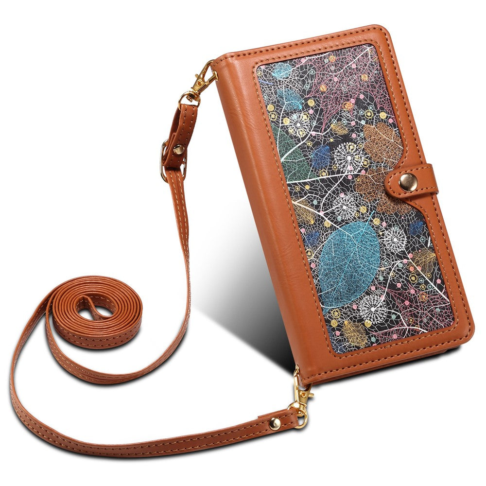 ESEBLE Galaxy Series For Samsung Galaxy S25 Edge Case Leather Zipper Phone Cover RFID Blocking
