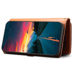 ESEBLE Galaxy Series For Samsung Galaxy S25 Edge Case Leather Zipper Phone Cover RFID Blocking