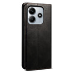 For Xiaomi Redmi Note 14 4G (163.25mm) Case Crazy Horse Texture Waxy Leather Wallet Stand Phone Cover