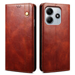 For Xiaomi Redmi Note 14 4G (163.25mm) Case Crazy Horse Texture Waxy Leather Wallet Stand Phone Cover