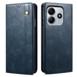 For Xiaomi Redmi Note 14 4G (163.25mm) Case Crazy Horse Texture Waxy Leather Wallet Stand Phone Cover