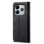 For Xiaomi Redmi Note 14 4G (163.25mm) Case Jeans Cloth Texture Anti-Scratch Leather Stand Phone Cover