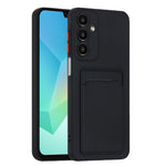 Til Samsung Galaxy A56 5G cover med kortlomme, mat og fingeraftryksfri bagside