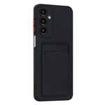 Til Samsung Galaxy A56 5G cover med kortlomme, mat og fingeraftryksfri bagside