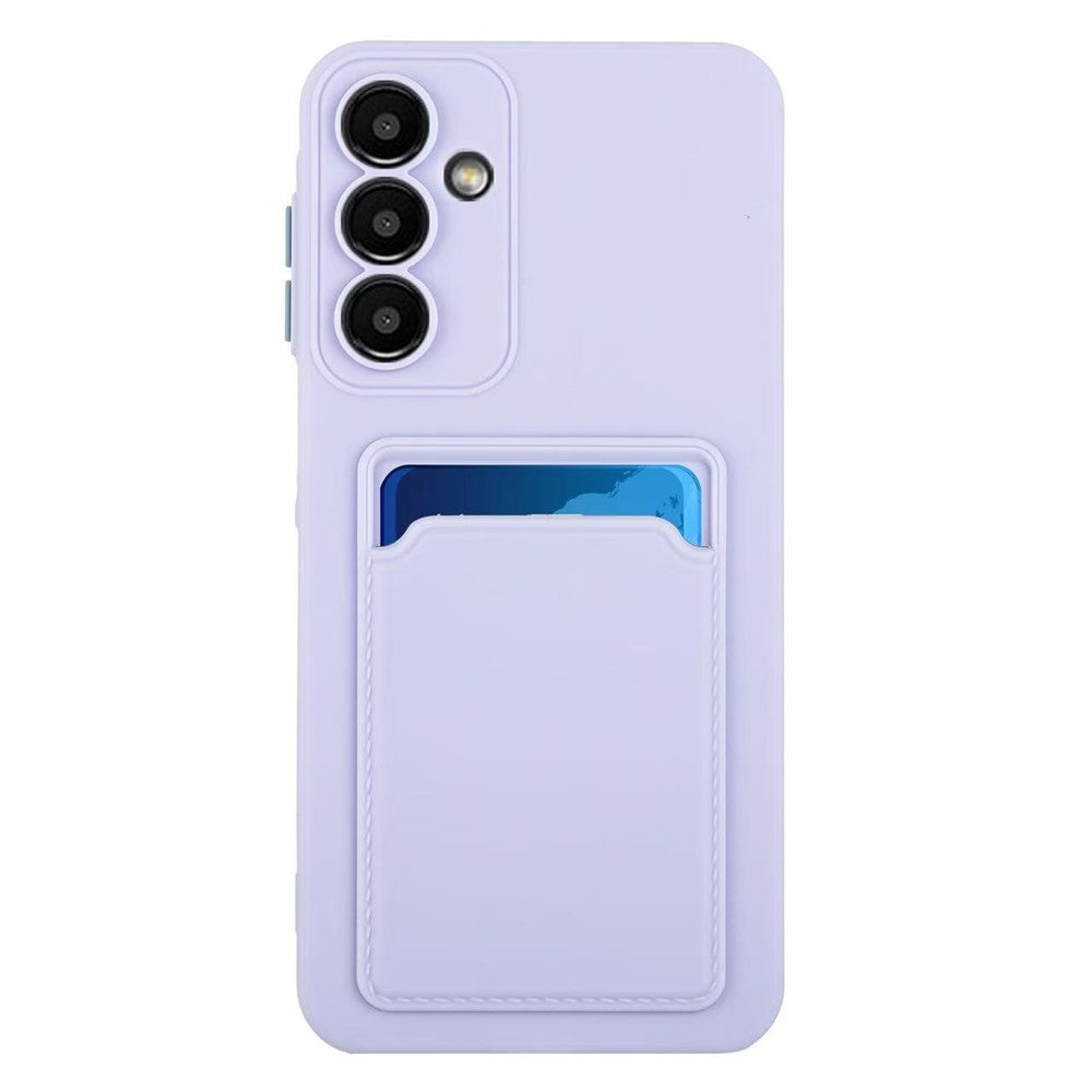 Til Samsung Galaxy A56 5G cover med kortlomme, mat og fingeraftryksfri bagside