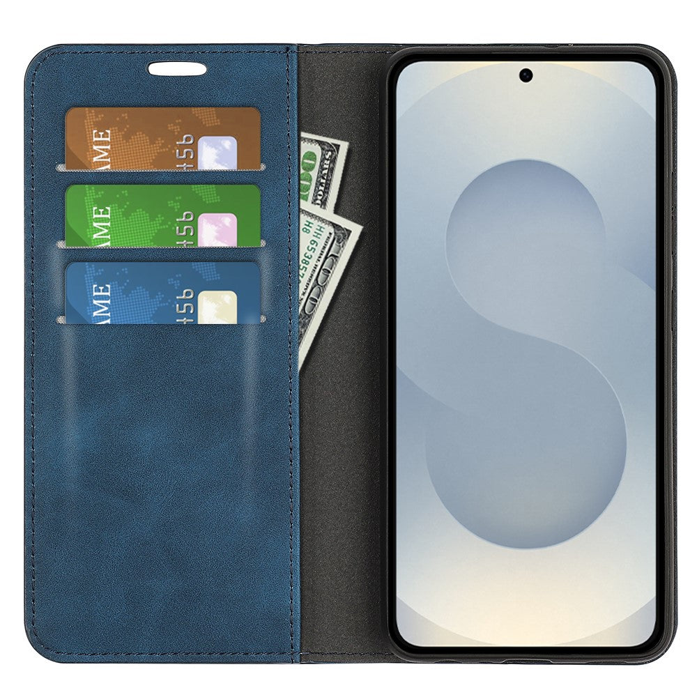 For Samsung Galaxy S25 Edge Case Skin Touch Leather Wallet Phone Cover
