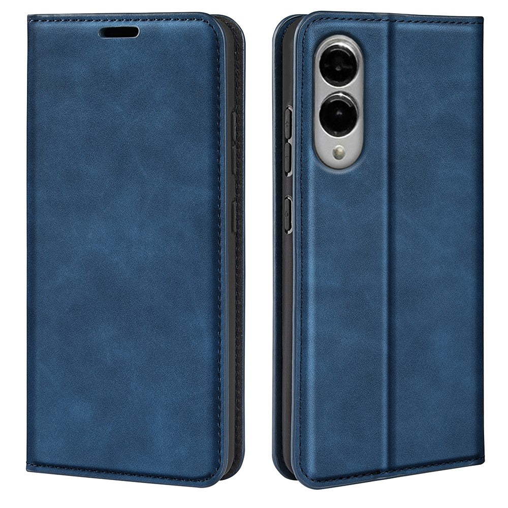 Til Samsung Galaxy S25 Edge cover i kunstlæder med kortholder