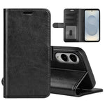 For Samsung Galaxy S25 Edge Case Crazy Horse Texture Stand Leather Phone Cover
