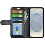 For Samsung Galaxy S25 Edge Case Crazy Horse Texture Stand Leather Phone Cover