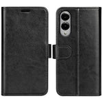 For Samsung Galaxy S25 Edge Case Crazy Horse Texture Stand Leather Phone Cover