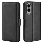 For Samsung Galaxy S25 Edge Case Calf Texture Leather Wallet Phone Cover