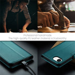 CASEME For iPhone 17e / 16e Leather Case 023 RFID Blocking 3 Card Slot Mobile Cover