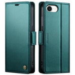 CASEME For iPhone 17e / 16e Leather Case 023 RFID Blocking 3 Card Slot Mobile Cover