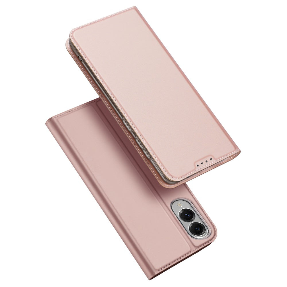DUX DUCIS För Samsung Galaxy S25 Edge Skal Skin Pro Series Läderfodral Korthållare