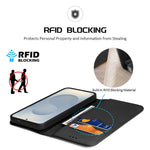 DUX DUCIS For Samsung Galaxy S25 Edge Case Hivo Series Cowhide Leather RFID Blocking Wallet Stand Flip Phone Cover