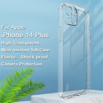 IMAK UX-5 Series for iPhone 14 Plus Anti-fingerprint TPU Phone Case Super Slim Anti-dust Phone Back Cover