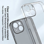 IMAK UX-5 Series for iPhone 14 Plus Anti-fingerprint TPU Phone Case Super Slim Anti-dust Phone Back Cover