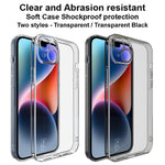 IMAK UX-5 Series for iPhone 14 Plus Anti-fingerprint TPU Phone Case Super Slim Anti-dust Phone Back Cover