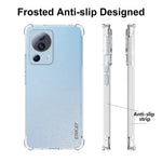 ENKAY HAT PRINCE För Xiaomi 13 Lite / Civi 2 5G Mjukt TPU Stötdämpande Hörn mobilskal Halkfri Randig Kant Transparent Skydd