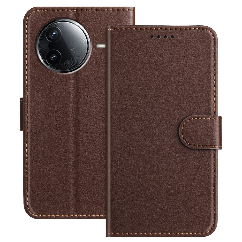 For Xiaomi Poco F7 Ultra 5G / Poco F7 Pro 5G / Redmi K80 Pro 5G / K80 5G Leather Case Wallet Stand Solid Color Anti Drop Phone Cover