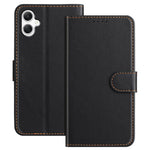 For Samsung Galaxy A06 4G Leather Case Wallet Stand Solid Color Anti Drop Phone Cover