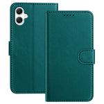 For Samsung Galaxy A06 4G Leather Case Wallet Stand Solid Color Anti Drop Phone Cover