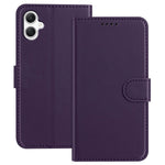 For Samsung Galaxy A06 4G Leather Case Wallet Stand Solid Color Anti Drop Phone Cover