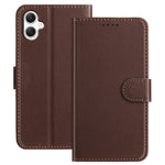 For Samsung Galaxy A06 4G Leather Case Wallet Stand Solid Color Anti Drop Phone Cover