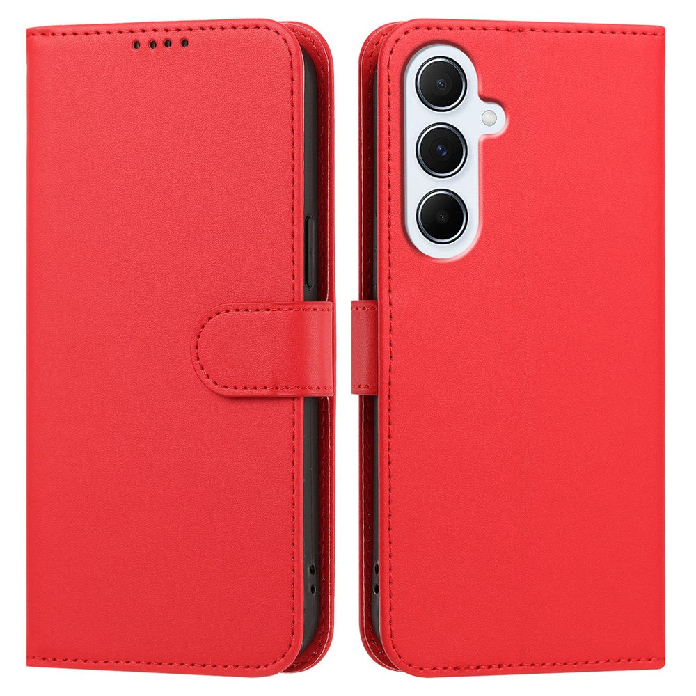 Samsung Galaxy A16 4G / Galaxy A16 5G Läderfodral Plånboksfodral Enfärgat Fallskyddande mobilskal