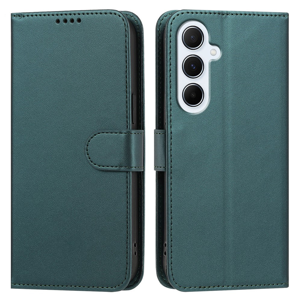 Samsung Galaxy A16 4G / Galaxy A16 5G Läderfodral Plånboksfodral Enfärgat Fallskyddande mobilskal