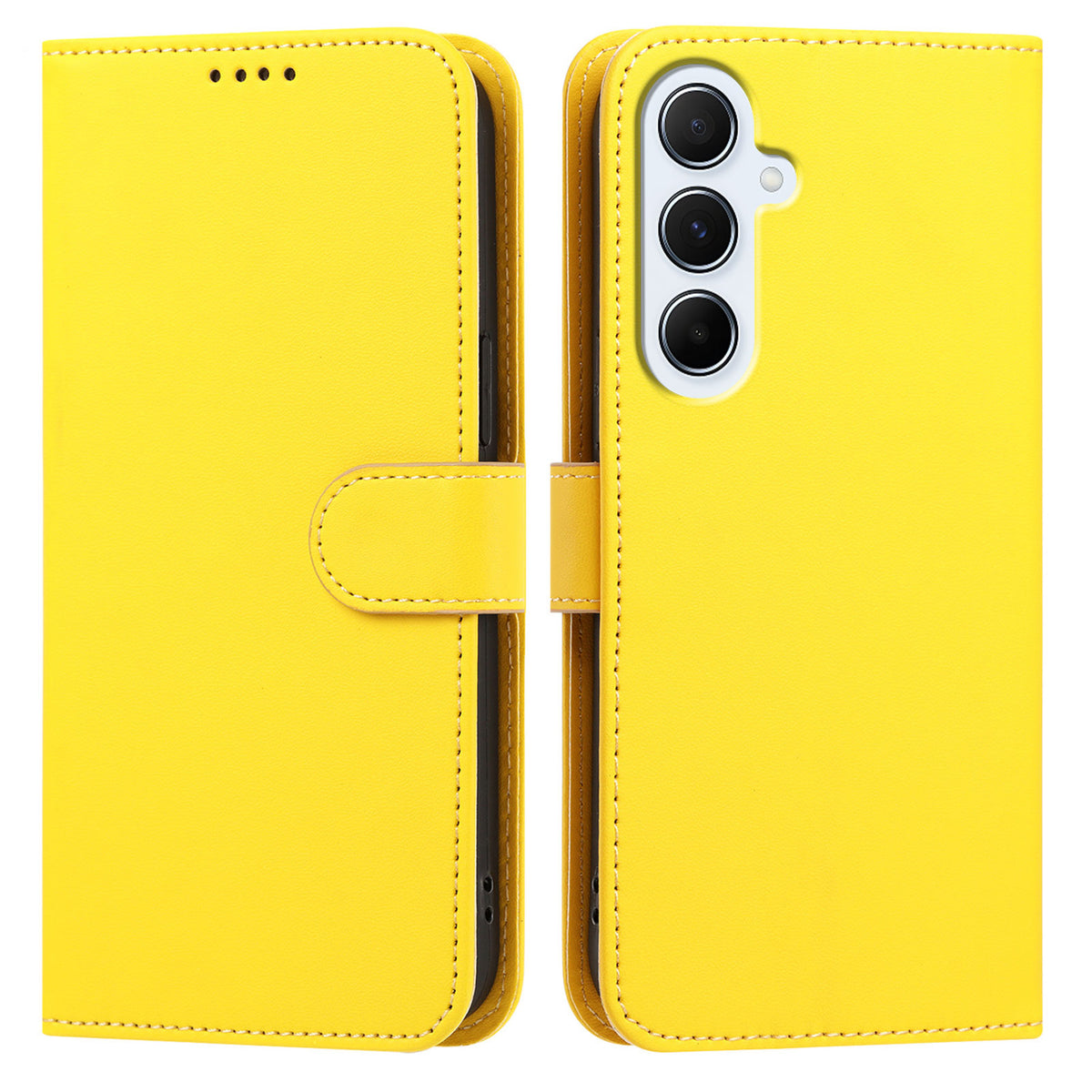 Samsung Galaxy A16 4G / Galaxy A16 5G Läderfodral Plånboksfodral Enfärgat Fallskyddande mobilskal
