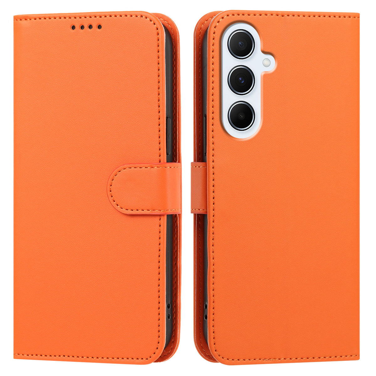 Samsung Galaxy A16 4G / Galaxy A16 5G Läderfodral Plånboksfodral Enfärgat Fallskyddande mobilskal