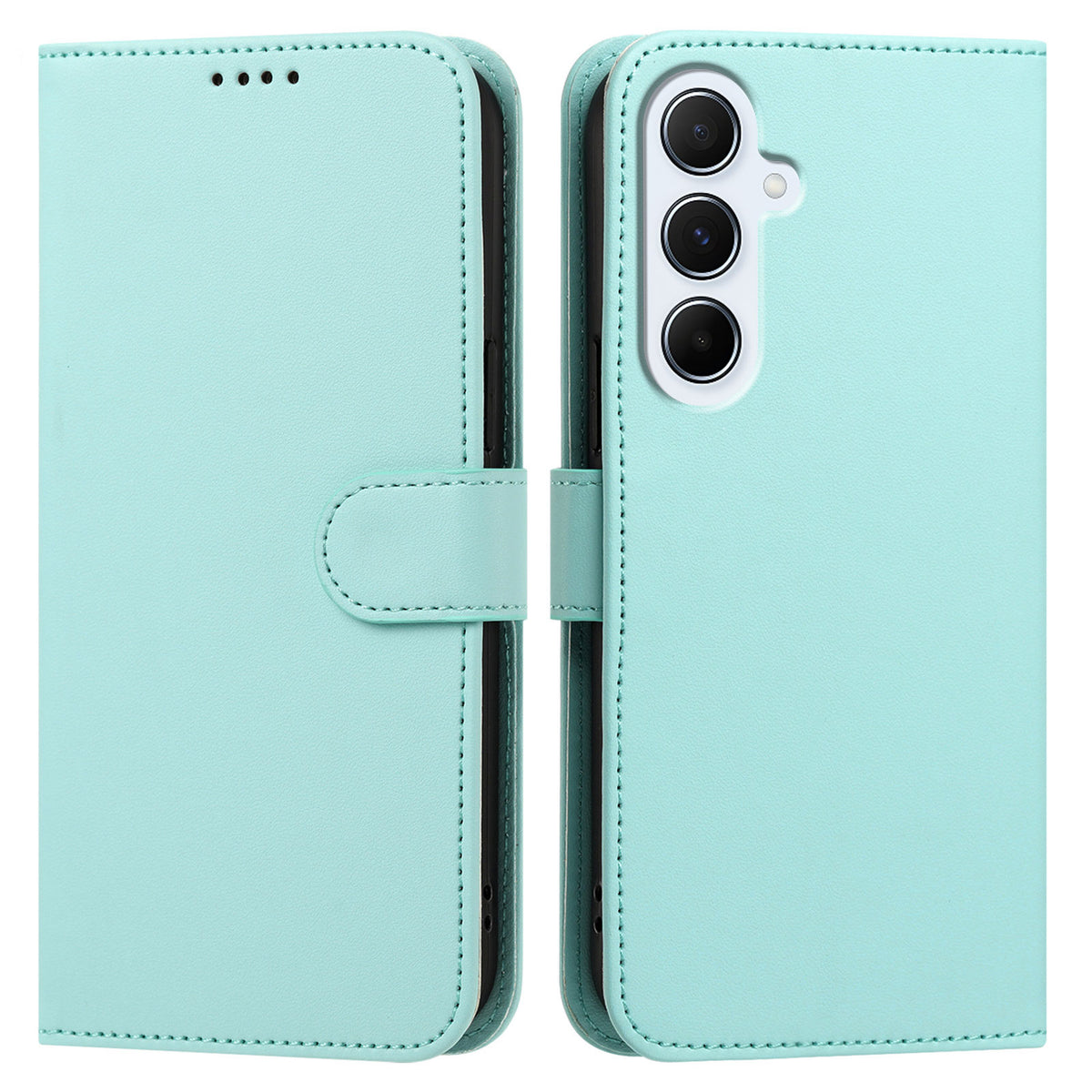Samsung Galaxy A16 4G / Galaxy A16 5G Läderfodral Plånboksfodral Enfärgat Fallskyddande mobilskal