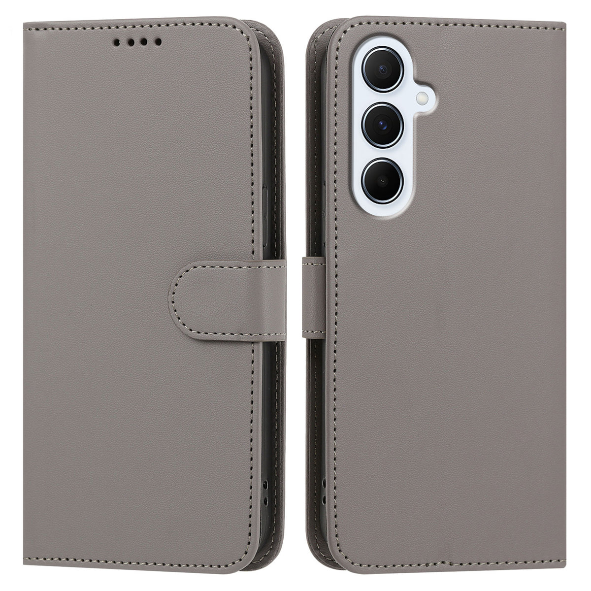 Samsung Galaxy A16 4G / Galaxy A16 5G Läderfodral Plånboksfodral Enfärgat Fallskyddande mobilskal
