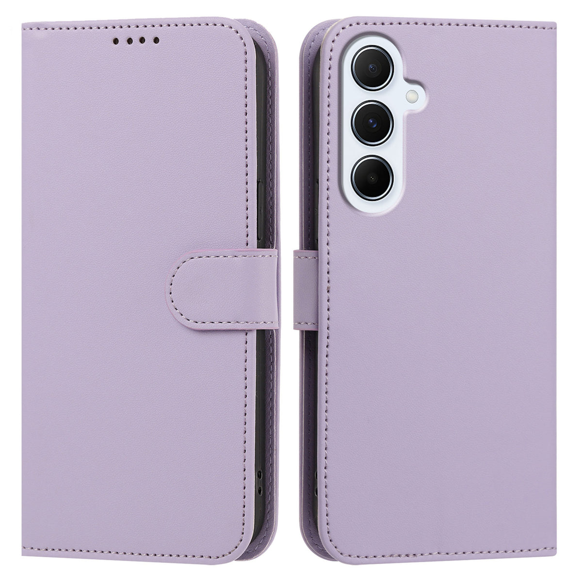 Samsung Galaxy A56 5G Läderfodral Plånboksfodral Enfärgat Anti-fall mobilfodral