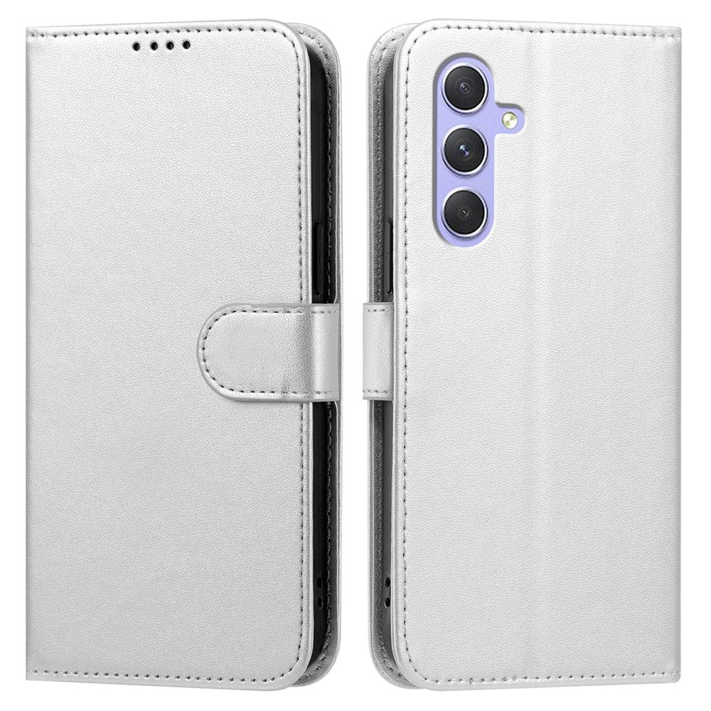 Samsung Galaxy A55 5G Läderfodral Plånboksfodral Enfärgat Fallskyddande mobilskal