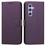 Samsung Galaxy A55 5G Läderfodral Plånboksfodral Enfärgat Fallskyddande mobilskal