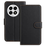 For OnePlus 13 Leather Case Wallet Stand Solid Color Anti Drop Phone Cover
