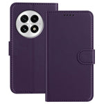 For OnePlus 13 Leather Case Wallet Stand Solid Color Anti Drop Phone Cover