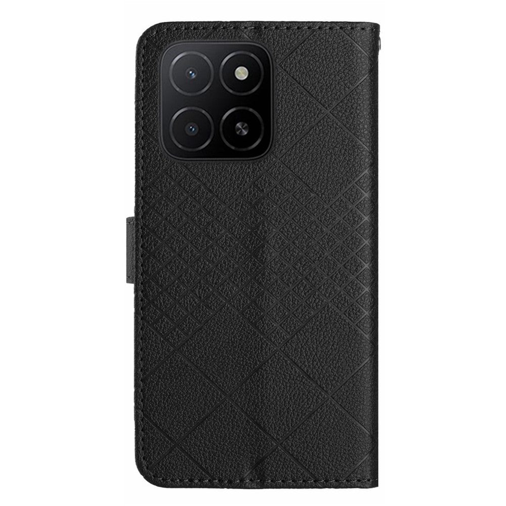 For Honor X8c 4G Wallet Phone Case Imprint PU Leather Flip Folio Cover