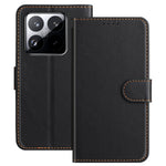 For Xiaomi 15 Pro Leather Case Wallet Stand Solid Color Anti Drop Phone Cover