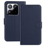 For Xiaomi 15 Pro Leather Case Wallet Stand Solid Color Anti Drop Phone Cover