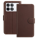 For Xiaomi 14T Pro Leather Case Wallet Stand Solid Color Anti Drop Phone Cover