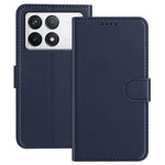 For Xiaomi 14T Pro Leather Case Wallet Stand Solid Color Anti Drop Phone Cover