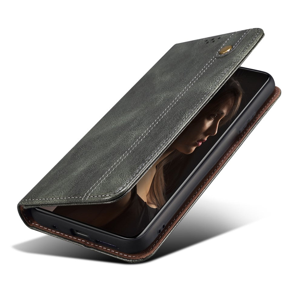 For Honor X8c 4G Etui Crazy Horse Tekstur Vokset Læder Pung Stativ Telefoncover